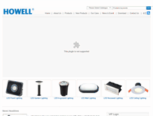 Tablet Screenshot of howelllighting.com